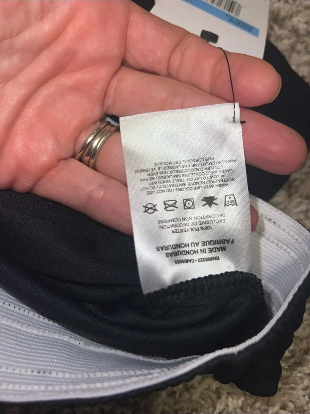 NWT! Nike Black Athletic Skirt with Drawstring and White Swoosh Accent Size MED